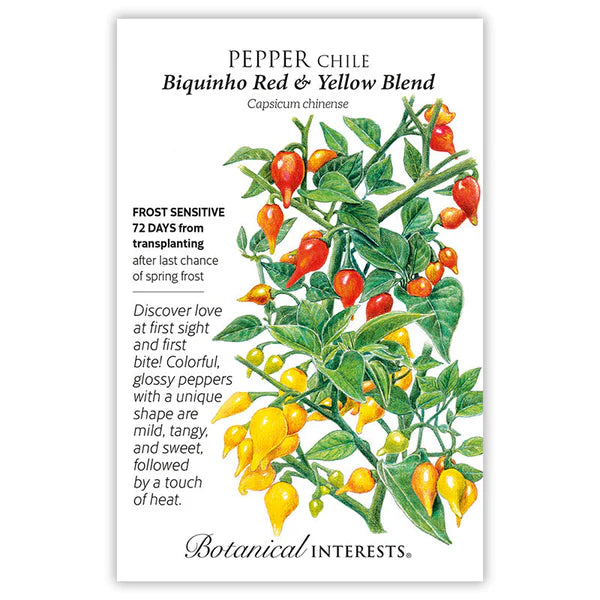 Pepper Chile 'Biquinho Red and Yellow Blend'