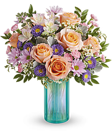 Teleflora Aqua Rose Bouquet