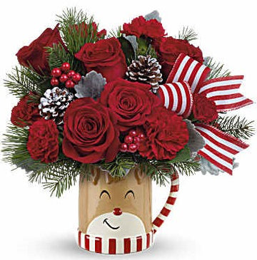 Teleflora Send A Hug Reindeer Wish Bouquet