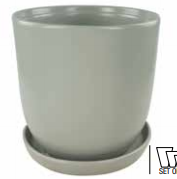 Eastham Egg Pot: Matte Gray