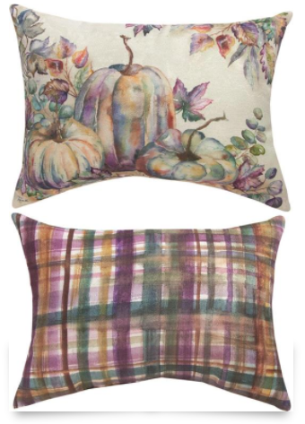 Autumn Jewels Outdoor Pillow 18x13in