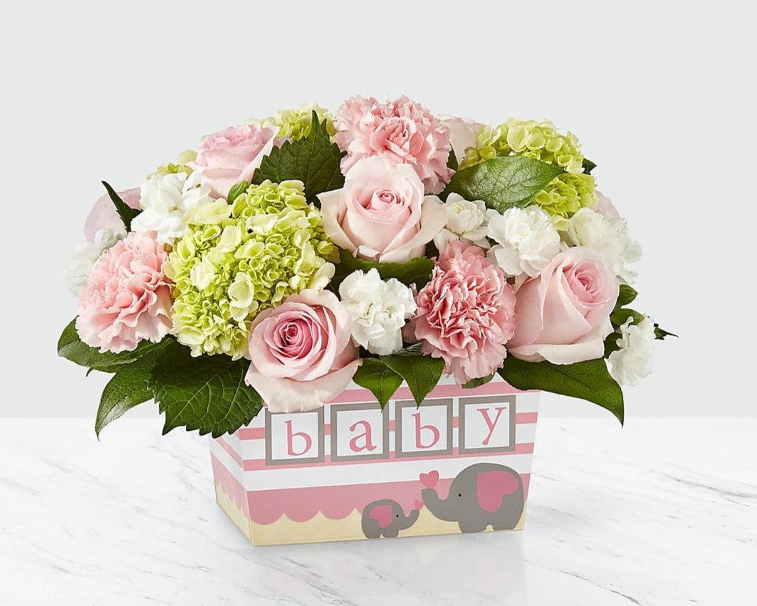 Flowers for new mom and hot sale baby girl