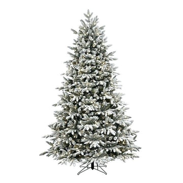 White Flocked Fraser Christmas Tree